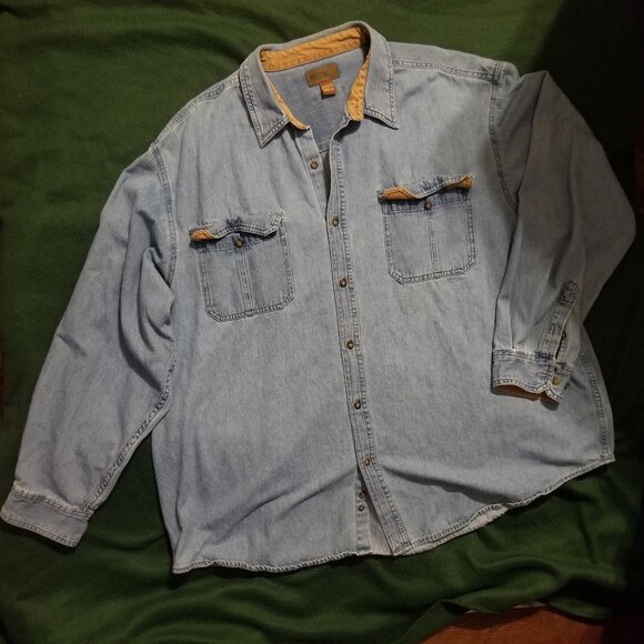 Faded Glory Other - rugged: denim 3XL Faded Glory long sleeve shirt with pockets